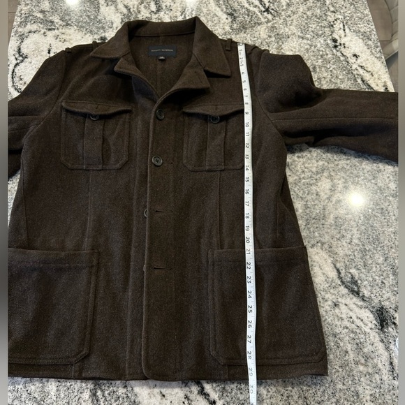 Military Banana Republic Dark Brown Military Jacket/wool - Picture 8 of 10